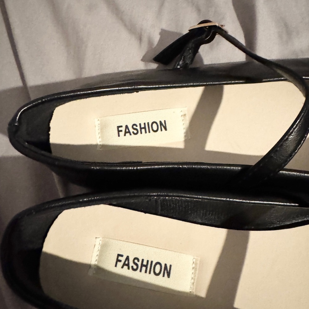 Fashion Black Mary Jane Style Flat Shoes - Picture 7 of 8